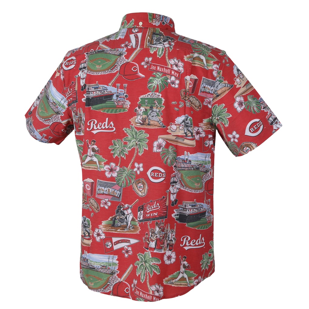  Cincinnati Reds Reyn Spooner Scenic Tri-Blend Button-Down Shirt - Red